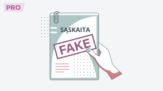 Kas turi sumokėti suklastotoje sąskaitoje išskirtą PVM - darbdavys ar darbuotojas?