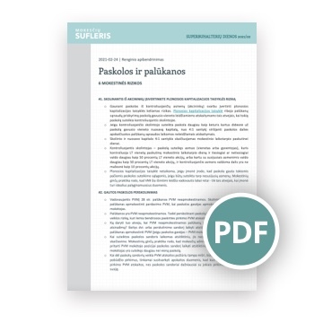 Paskolos ir palūkanos 6 mokestinės rizikos