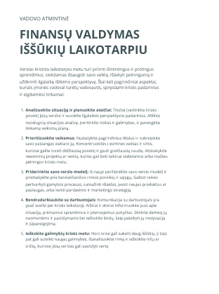 vadovo atmintinė