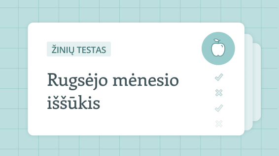 Pasitikrinkite žinias