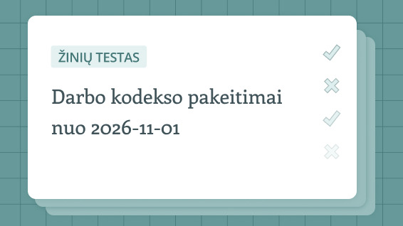 Pasitikrinkite žinias