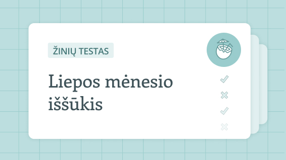 Pasitikrinkite žinias