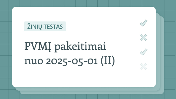 Pasitikrinkite žinias