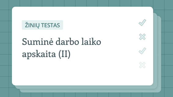 Pasitikrinkite žinias