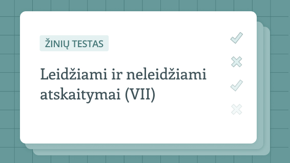 Pasitikrinkite žinias