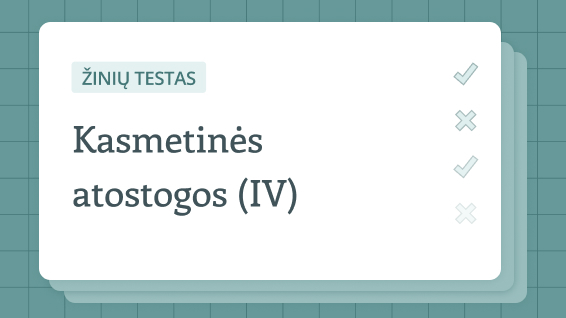 Pasitikrinkite žinias