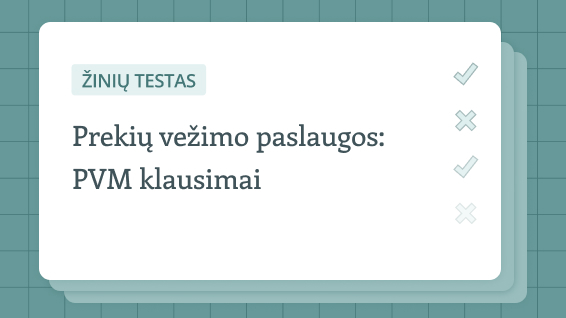 Pasitikrinkite žinias