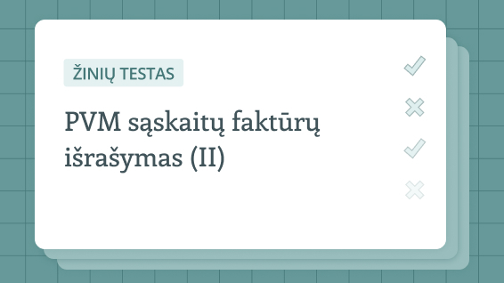 Pasitikrinkite žinias