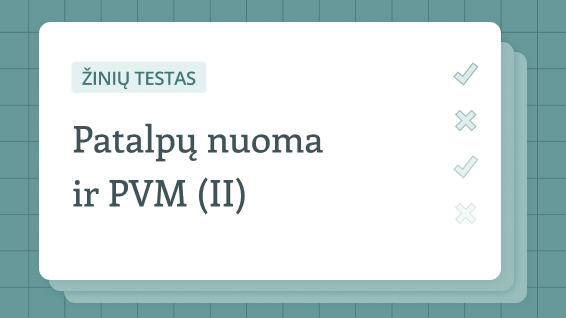 Pasitikrinkite žinias
