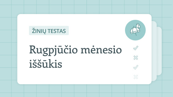 Pasitikrinkite žinias