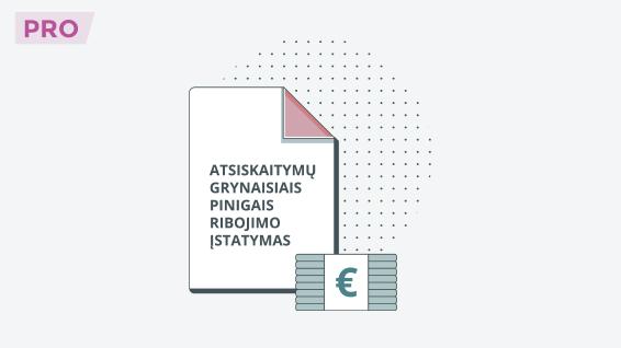 Nedraudžiama išskaidyti mokėjimų į kelis pagal vieną sandorį ir dalį sumos sumokėti grynaisiais
