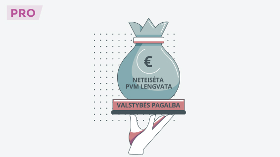 Pasinaudojimas nepagrįsta PVM lengvata laikomas valstybės pagalba